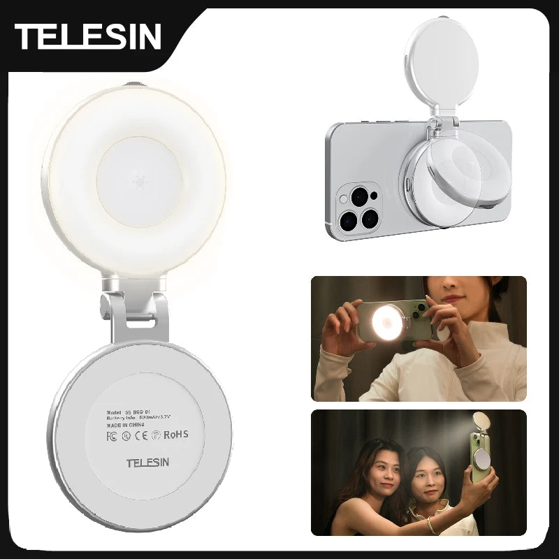 TELESIN CO3 Magnetic Smartphone Fill Light (Mini Selfie Light)
