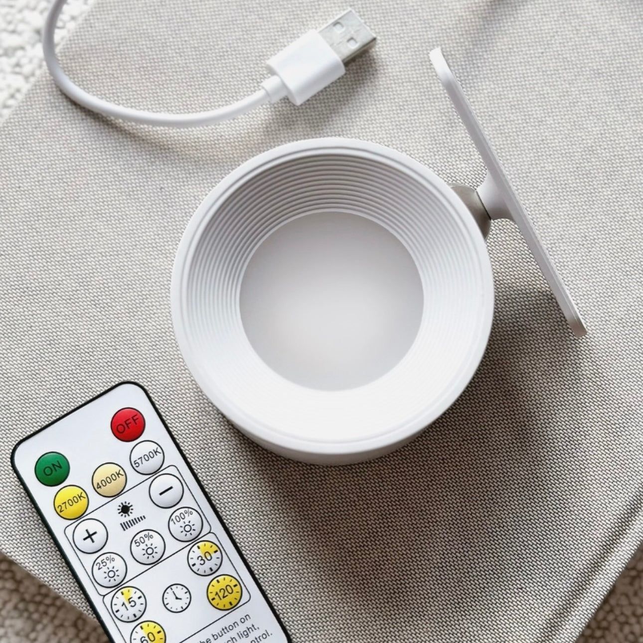 Lights of Sweden – Rechargeable 360° Rotating Wall Light