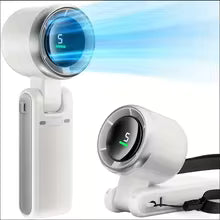 Portable foldable fan, turbo cooling fan for travel, outdoor activities and office